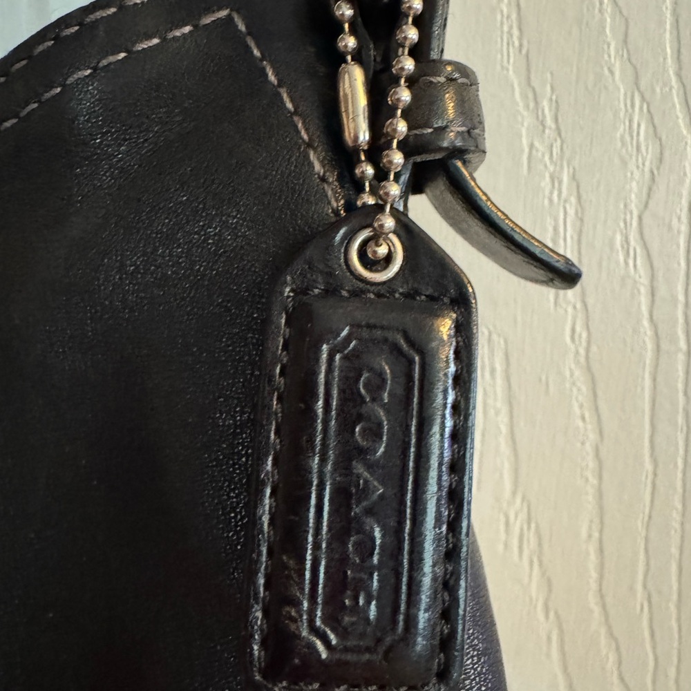 💫 🖤 Iconic Y2K Vintage Coach Hamptons SoHo Baguette - black Leather 🖤💫 - Picture 6 of 9